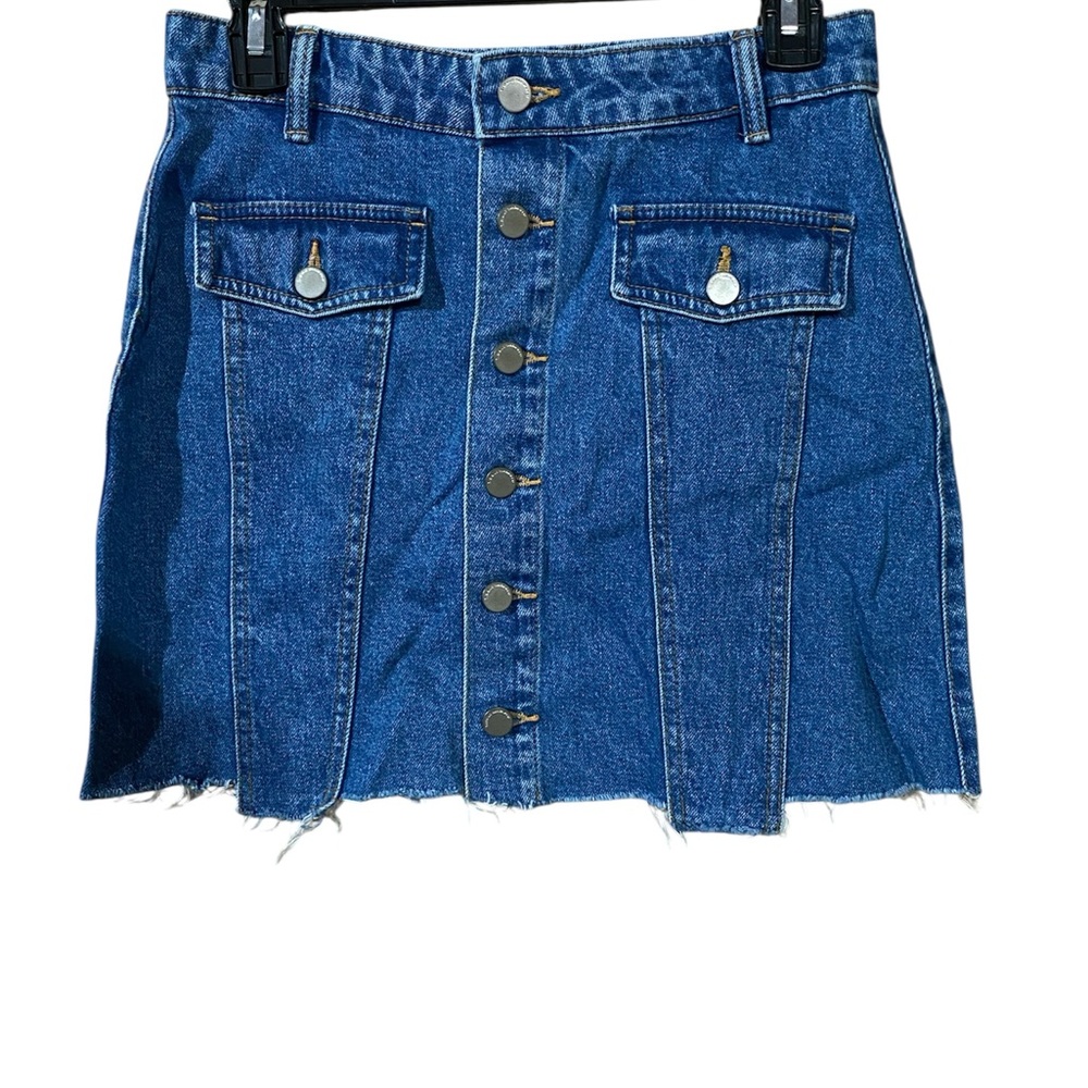 ZARA TRAFALUC  Blue Denim Mini Skirt Medium